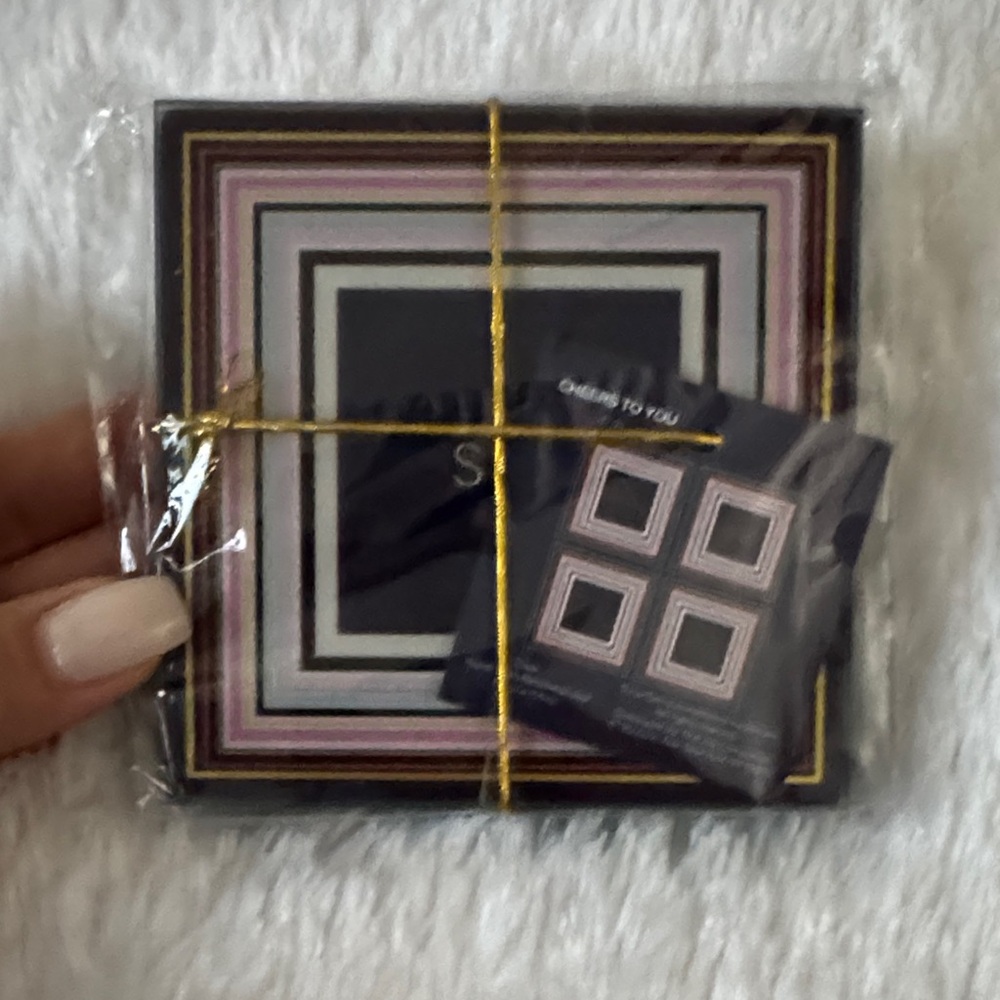 Trina Turk Black and Striped Coaster Set - Picture 6 of 7